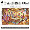 2D Flat Print Clown Puzzle Party Backdrop Colorful Circus Clowns Photography Background