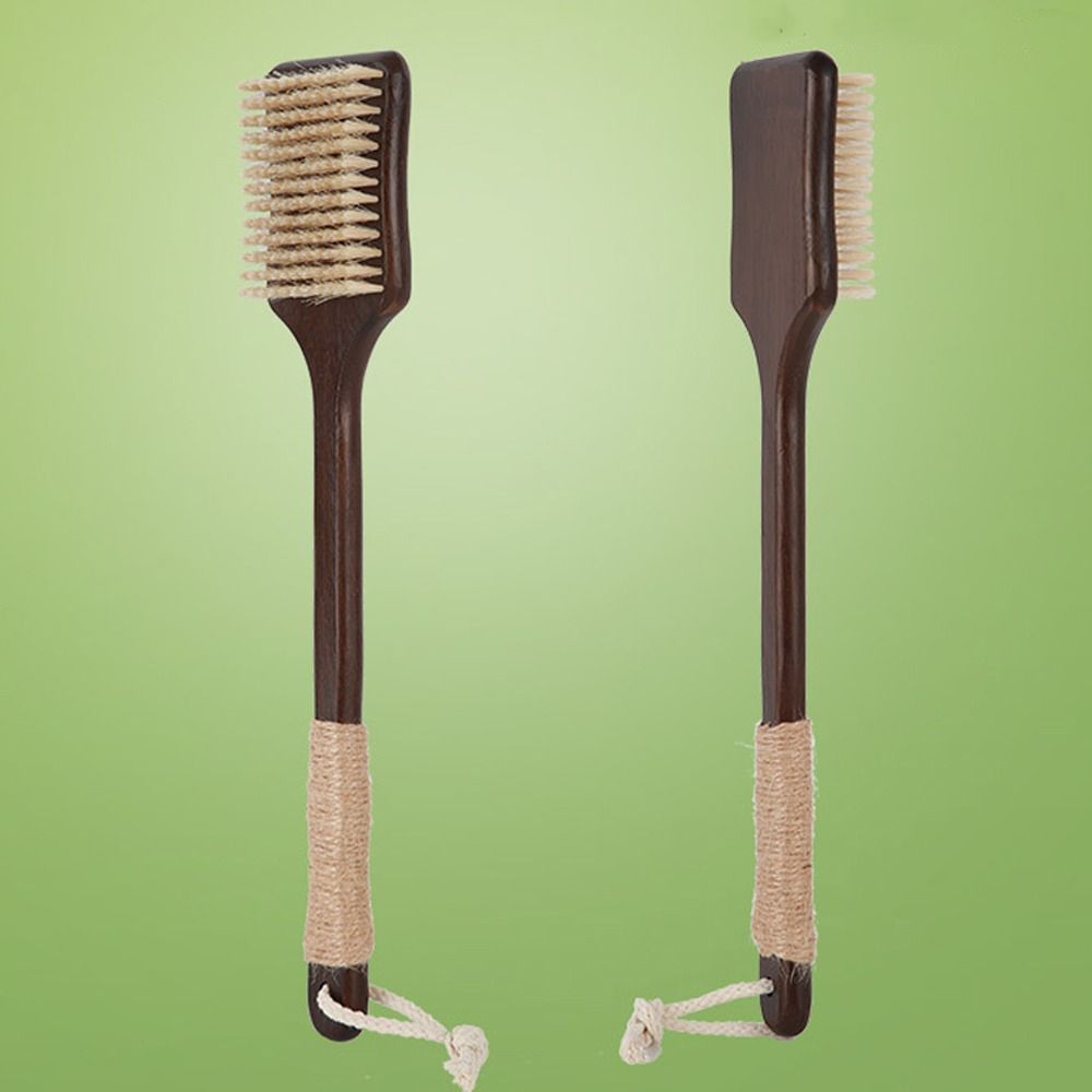 Soft Bristles Massage Brush Ergonomic Bath Exfoliating Brush Back Brush  Spa Accessories