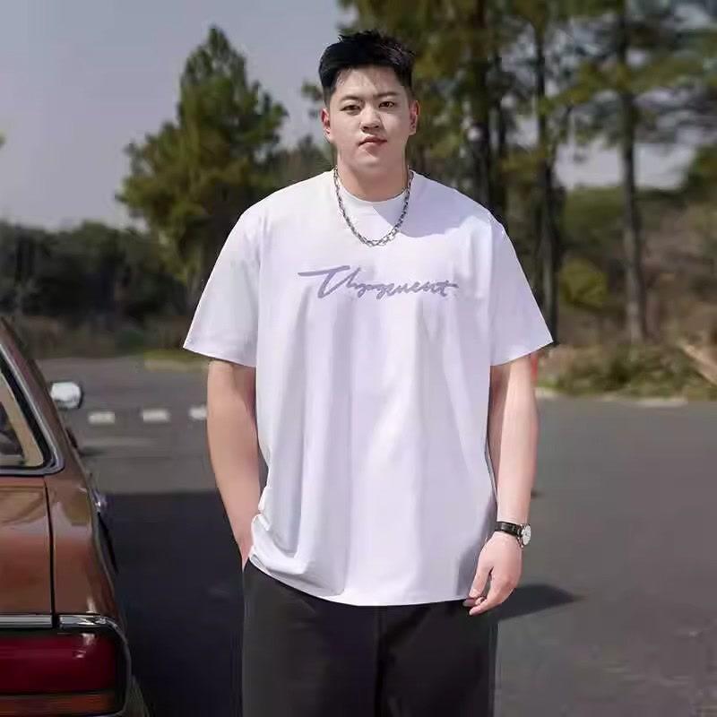 Stretch Fit Anti-wrinkle Loose Men's Short-sleeved Trend Printing Fashion Short-sleeved Top Cotton Comfortable Lightweight T-shirt