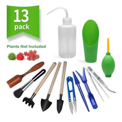 13-teiliges/Set Sukkulenten-Pflanzwerkzeug-Kombinationsset, Blumenzucht-Mini-Gartenwerkzeug