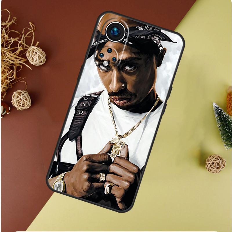 Rapper 2pac Singer Tupac Case For Honor X9c X8a X8b X9b X9a X8 X9 50 70 90 Lite Honor 200 Pro Magic 5 6 7 Lite Cover
