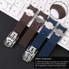 Per Ulysse Nardin Cinturino in Gomma Siliconica 263 DIVER Cinturino con Estremità Curva Nero Marrone Blu 22mm Cinturino Impermeabile Braccialetti