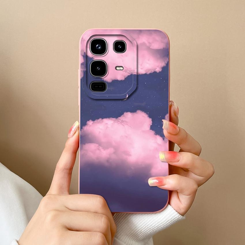 Pro Infinix Note 50 Pro Plus 40 50x Pouzdro na telefon Módní vzory kočky s hvězdnou oblohou Hladký tekutý silikon Vysoce kvalitní nárazuvzdorný kryt Pro kryty Infinix