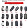 Fit For Ford Key Bag Cover Chain Cover Car Buckle Figo Mondeo Ecosport Puma Fiesta Mk5 Everest Ranger St F-150 Fusion Kuga