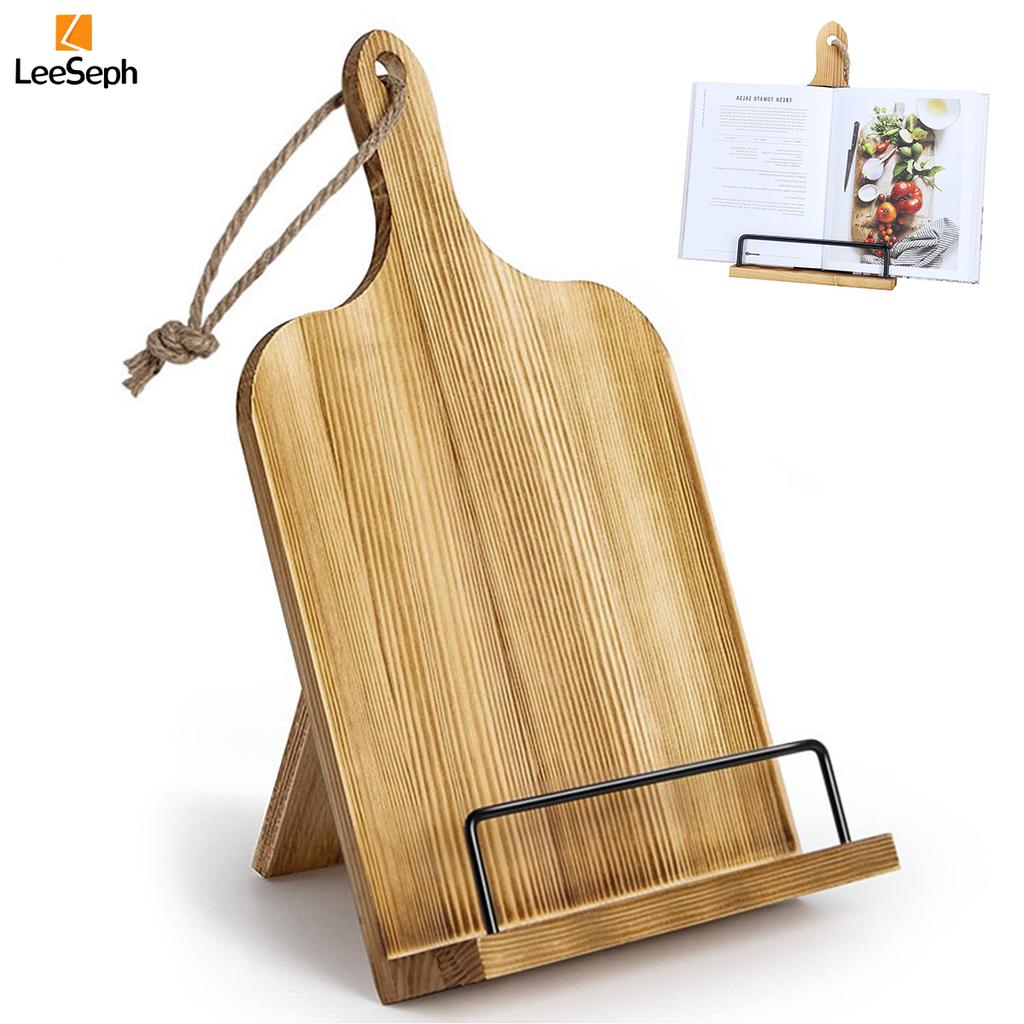 Kochbuchständer, Rezeptbuchhalter aus Holz, Kochbuchhalter, verstellbarer Ausstellungsständer, Buchständer, Geschenk für Oma, Mutter, Frauen