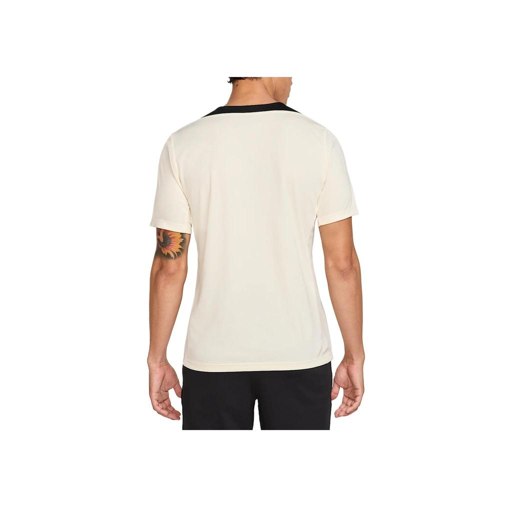 Nike SS25 Strike Comfortable Soft Fashion Short Sleeve Football Shirt Men tops Coconut-Milk HJ3388-114