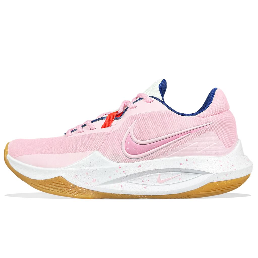 Nike Precision 6 Slip Resistant Abrasion Resistant Low top Basketball Shoes Men's Pink HV1796-141(Team667-)