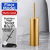 Wall Mounted Toilet Cleaning Brush No Drill Bathroom Cleaning Tool Toilet Scrubber  Toilet
