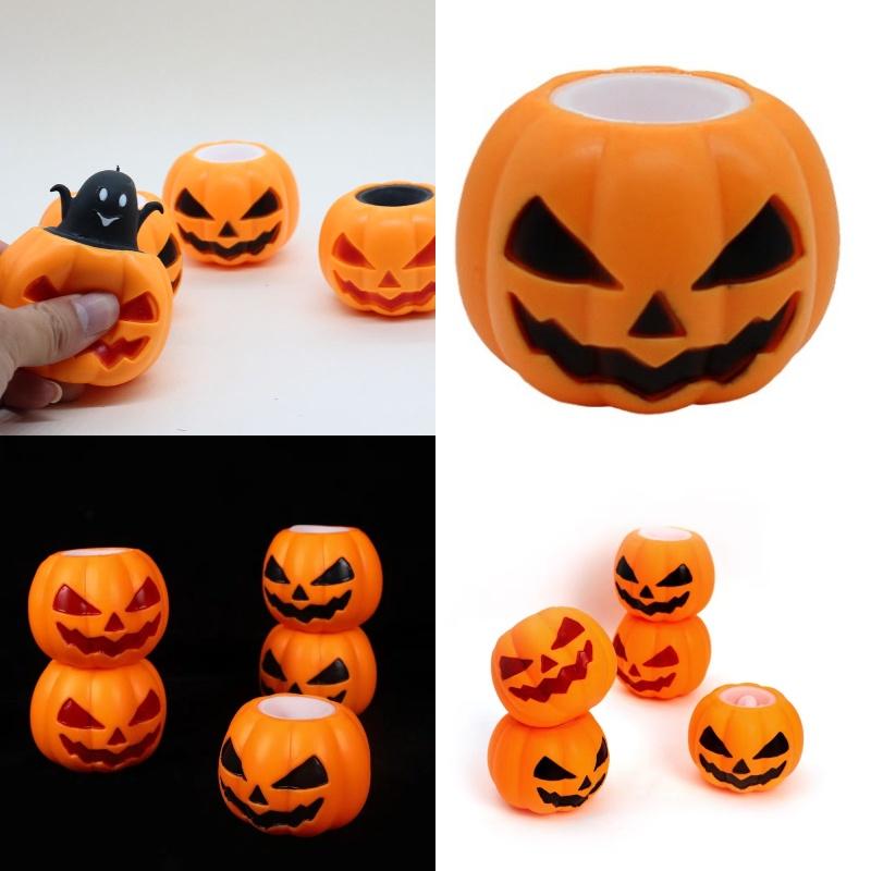 New Halloween Pumpkin Squeeze Toy Unique And Fun Novelty Toy For Night Markets