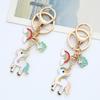 Rainbow Unicorn & Horse Carriage Keychain Pendant - Cute Couple Bag Charm