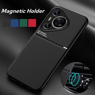Robuste, rutschfeste Schutzhülle für Huawei Pura 70 Ultra P70 Pro, magnetische Auto-Saugnapfhalterung, Coque Fundas Capa