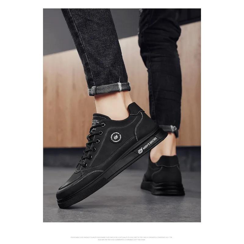 New Men's Shoes 2025 Autumn Breathable Sports Shoes Fashion Low Cut Casual Shoes Outdoor Anti Slip Comfortable Board Shoes