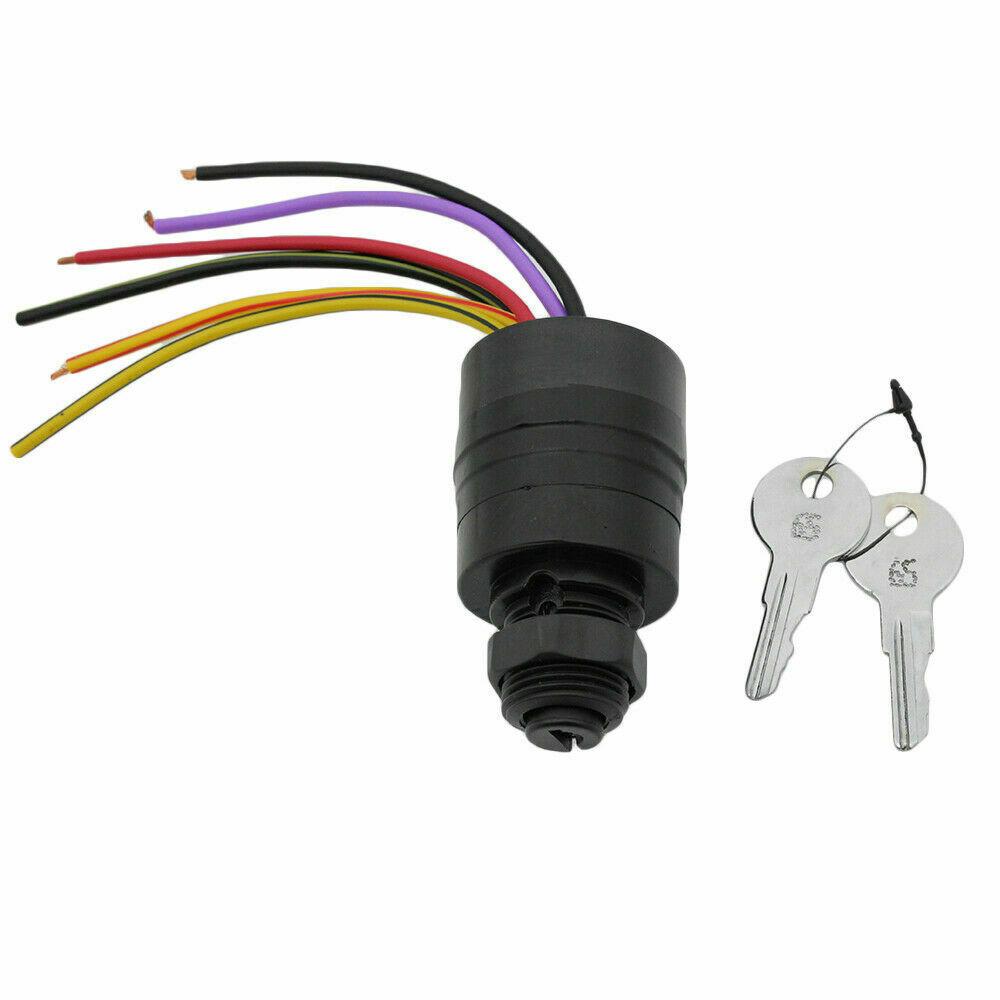 For Mercury Outboard 17009A2 Ignition Key Switch with Push to Choke Function 12V