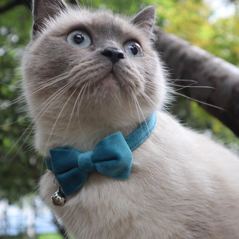 Coleiras De Natal Para Gato - 2 Unidades Com Gravata Borboleta E Sinos