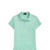 Polo Ralph Lauren Polo Dress Stretch Mesh Polo Short Sleeve Parrot Green Kids dresses CWPODRSG3D21005-300