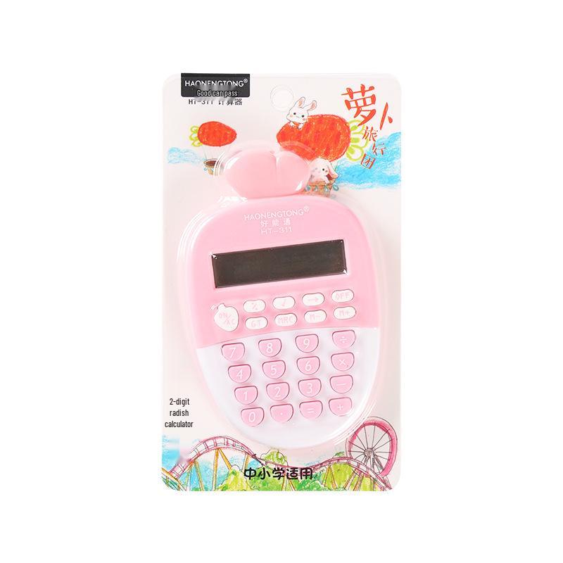 Baitong 7838 Cute Carrot Mini Calculator for Students