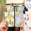 Waterproof Ring Phone Case For MOTO G31 With Fingerprint/XT2173-1 Dirt-resistant Wrist Strap Flower Lanyard Protective