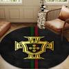 Portugal's National Emblem Round mat Home Decor, Chair rug For livingroom,Bedroom, doormat home decor Birthday Gift Christmas Gifts