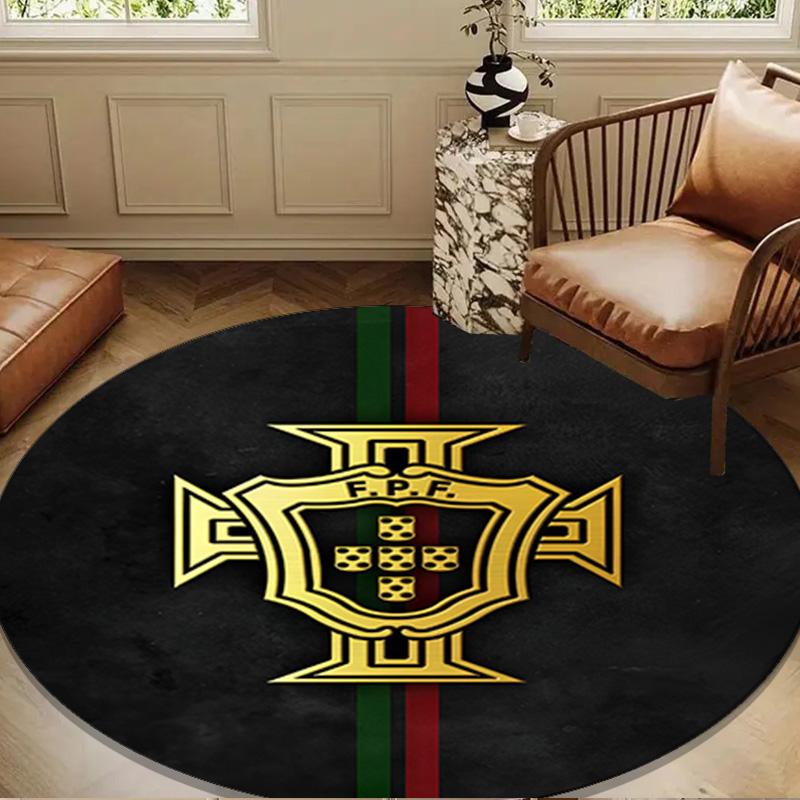 Portugal's National Emblem Round mat Home Decor, Chair rug For livingroom,Bedroom, doormat home decor Birthday Gift Christmas Gifts