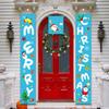 Christmas Party Decoration Door Curtain Holiday Shopping Mall Hotel Party Atmosphere Arrangement Couplet Customization