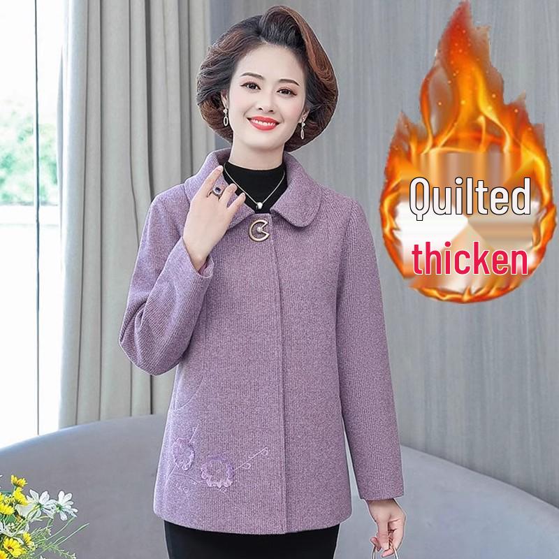 Spring & Autumn Outerwear for Middle-aged Women: Refined 2025 Style for 60-Year-Old Ladies.