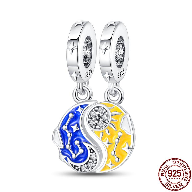 Fit 3Mm'S Original Bracelet Blue Dream Catcher Charms Diy Jewelry For Women Birthday Gifts Plata Charms Of Ley