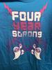 VTG Four Year Strong Band Tee bLUE Shirt  Full Size S-5xl ES296 Unisex T-Shirt