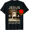 Interessantes Jesus Gewichtheber Christliches Fitnessstudio Muskeltraining T-Shirt 100% Baumwolle Rundhals Sommer Kurzarm Lässiges Unisex T-Shirt