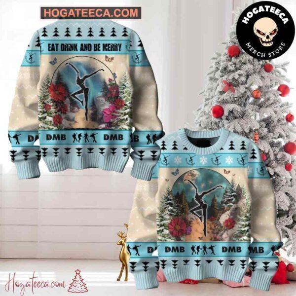 Dave Matthews Band DMB Eat Drink And Be Merry Christmas Gifts 2024 Ugly Sweater Unisex T-Shirt L