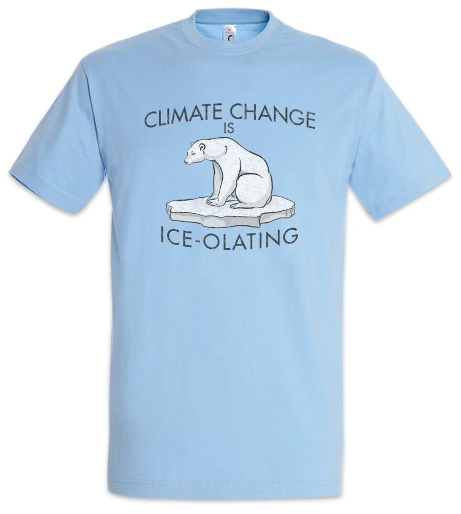 

Climate Change Is Ice-Olating T-Shirt Save The World Green Energy Global Warming M