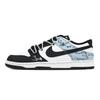 Dunk Dolphin 1 Slip Resistant Abrasion Resistant Low Top Skateboard Shoes Unisex Black Blue HF5441-100(Team773-1)