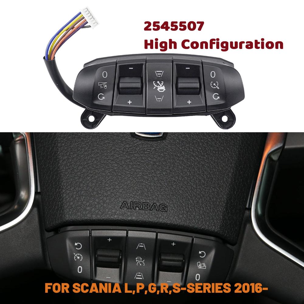 2545507 Для SCANIA L P G R S-серии 2016- Грузовик Панель переключателей круиз-контроля скорости Модуль рулевого колеса скорости Панель 2545510 2545507-High