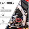 Front Sprocket Guard,CNC Engine Case Saver Cover Protector for Dirt Bike CRF250X 04-17/YZ125 05-25/YZ125X 17-25/CR250R 02-07/CRF450R 08