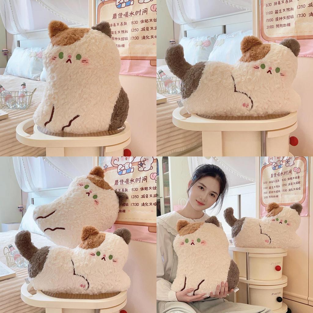 Calico Cat Plush Toy With Pp Cotton Filling For Soft Sleep Pillow Kids Gift