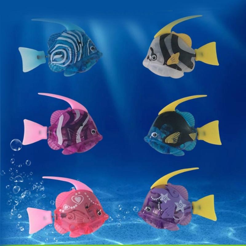 Interactively Robot Fish Toy Swimming Bath Plastic Fish Toy Limp Fish Toy for Cats Entertainment and Stress Reliefs