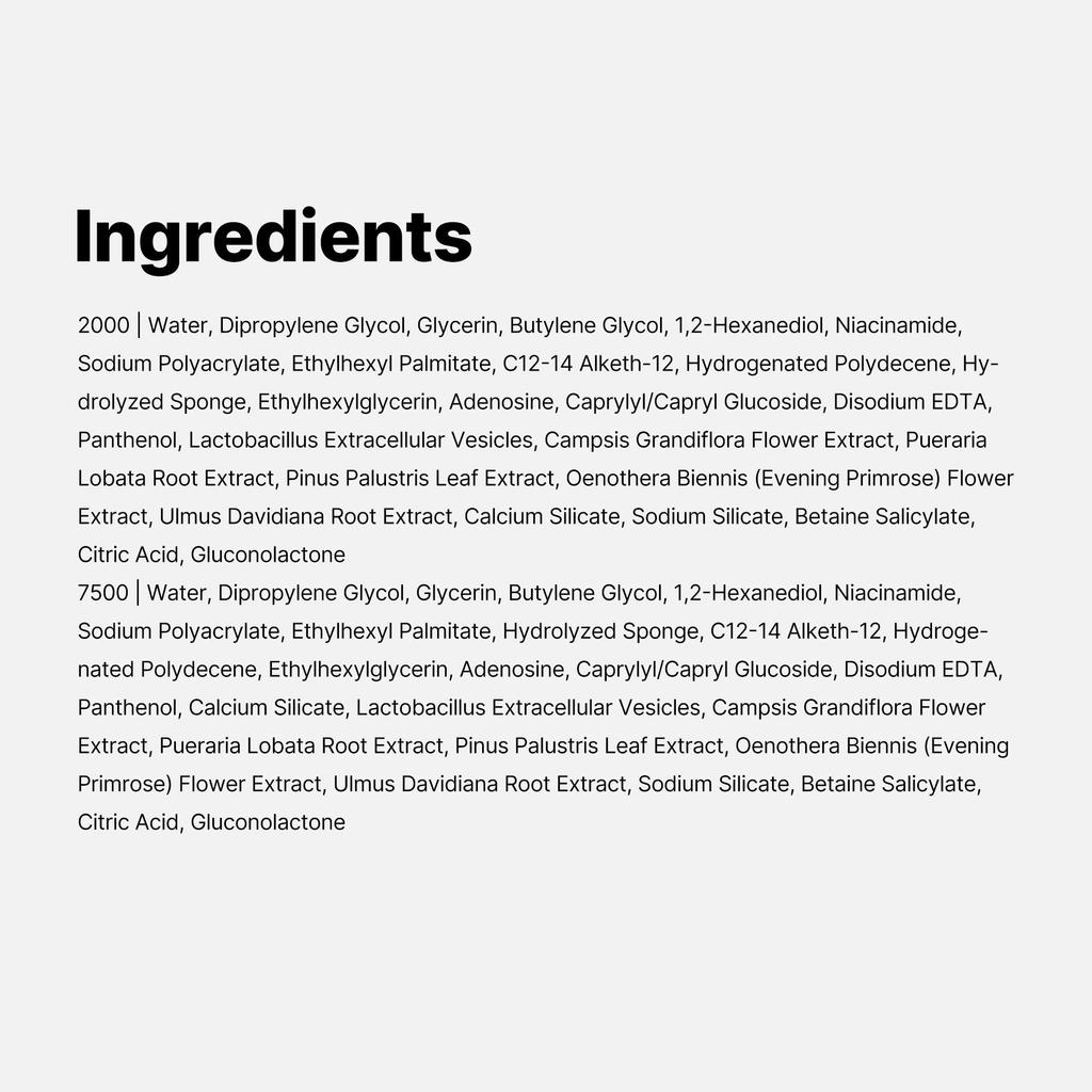 Medicube Zero 1 DAY Exosome Shot 2000ppm Needle Beauty Serum Pores Hari Lead Introduction Liquid Korean Cosmetics