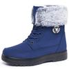 Shoes Women's Cotton Boots Winter Plus Velvet Thickened Mid-top Warm Snow Boots Pedal Cotton Shoes