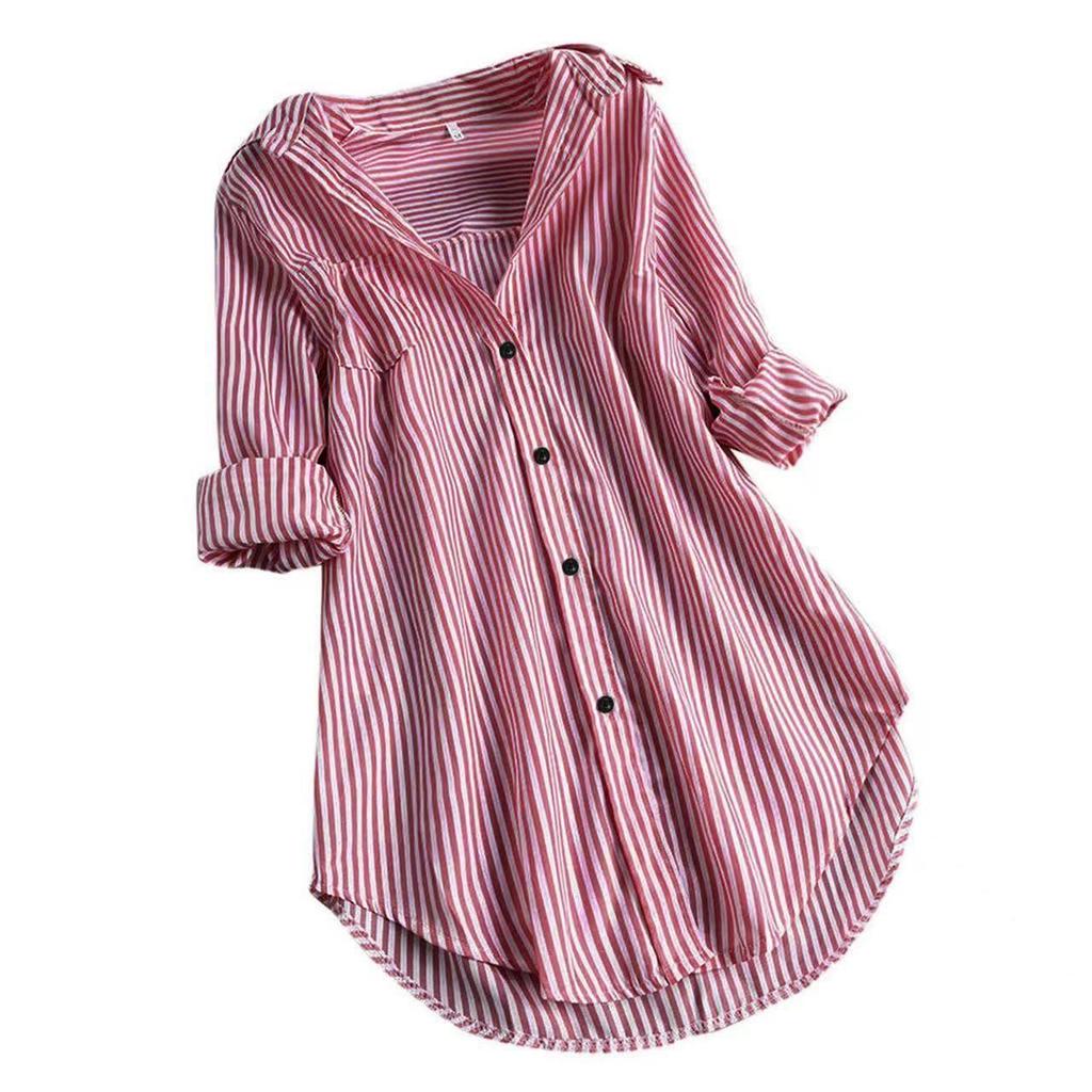 Cotton Linen Women's Shirt 4XL Plus Size Long Sleeve Turn Down Collar Blouse Women Beach Style Women Autumn Clothes Top Chic