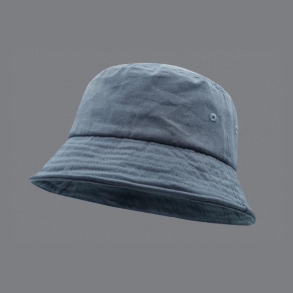 Tooling wind camping washed solid color bucket hat men versatile face covering hip hop street hat retro basin hat