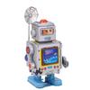 Wind Up Vintage Robot Retro Clockwork Collectible Tin Robot Toy for Decoration Collection Photography Prop