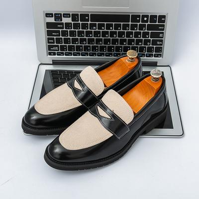 Modne Street Style Skórzane Męskie Buty Wsuwane Stylowe Codzienne Męskie Mokasyny Loafersy Oddychające Męskie Buty do Jazdy Ręcznie Robione Eleganckie Płaskie Buty