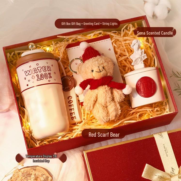 High-End Insulated Cup Gift Box for Female Friend or Bestie - Perfect Birthday Souvenir for Women and Girls