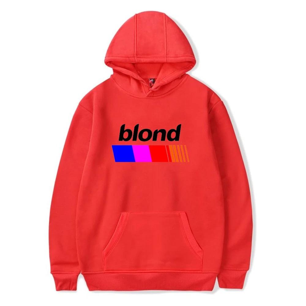 Trend Pop Singer Frank Hoodie Ocean Print Women Men Cotton Sweatshirt Streetwear Blond Pullover Fashion Winter Clothes Tops