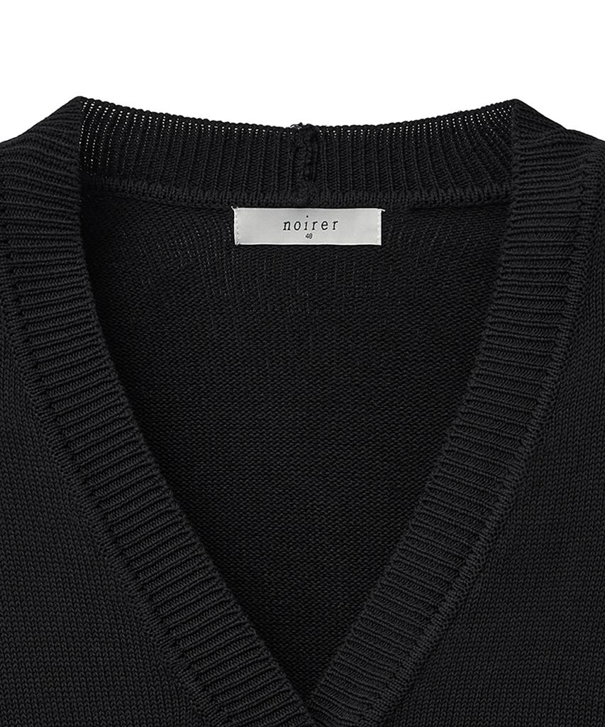 Noirer Lux Cotton Classic Cardigan (Black)
