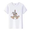 Kawaii Clothes Y2K Tshirt Plus Size Tops Unisex Cartoon Bambi Thumper Graphic T-shirt Summer Blouses White Tees