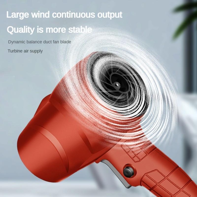 25000 RPM Strong Wind Electric Violent Turbo Fan Wireless Portable Jet Fan Household High-power Blade Dust Removal Blower