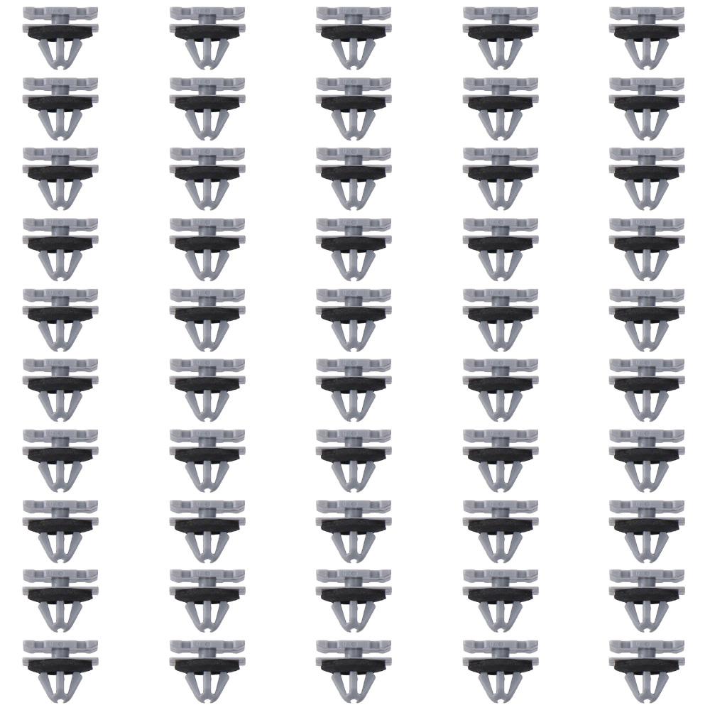 50 Stück Autozubehörteile 19352782 Clip 68172491AA Grau Wippleistenclips Clipersatz für Auto