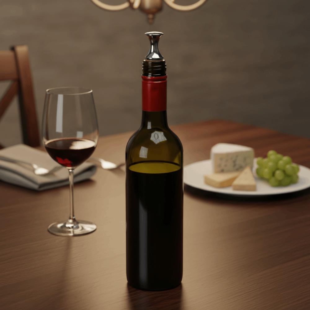 2pcs Zinc Zinc Zinc Alloy Wine Bottle Stopper Conical Shape Wine Preserver Durable Wine Saver Home