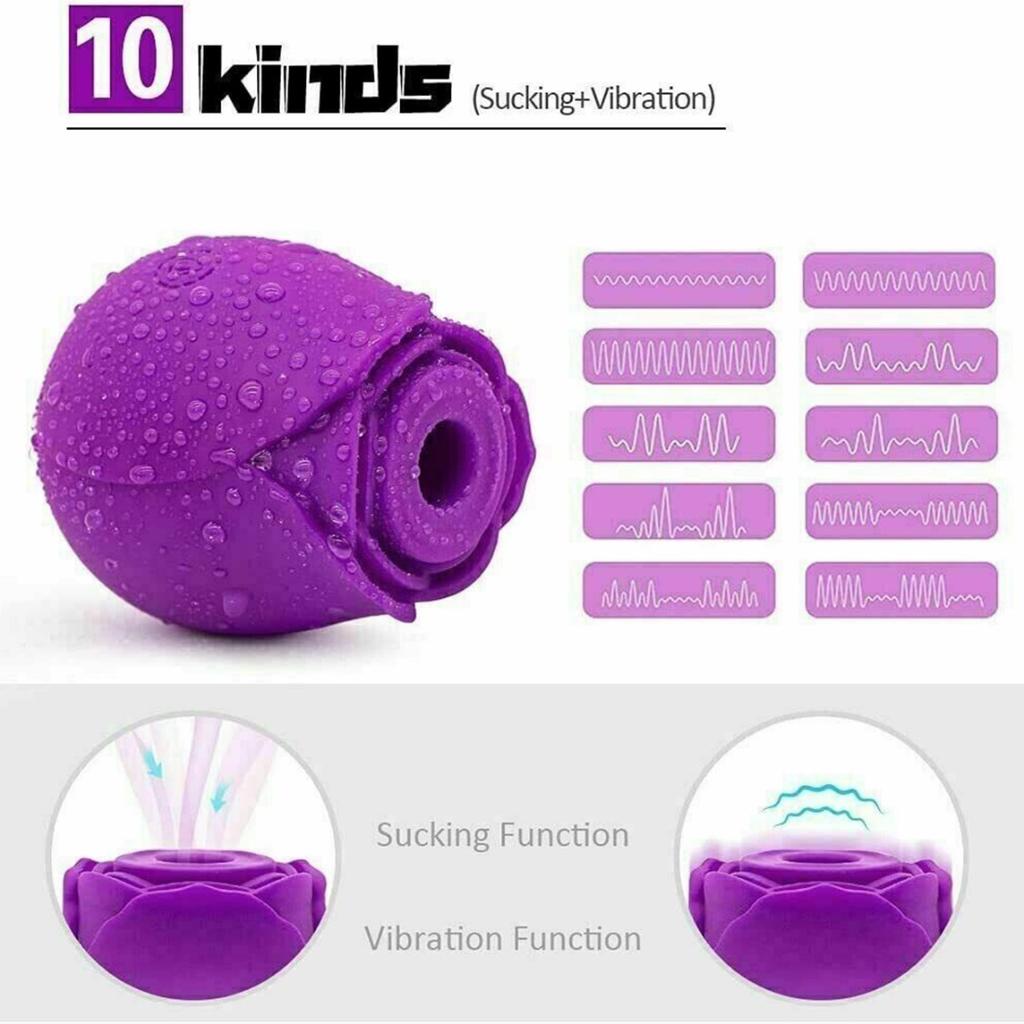Aidier Rose sací vibrátor Clit Sucker Dildo pro ženy Sexuální pomůcka pro masáž bodu G pro ženy