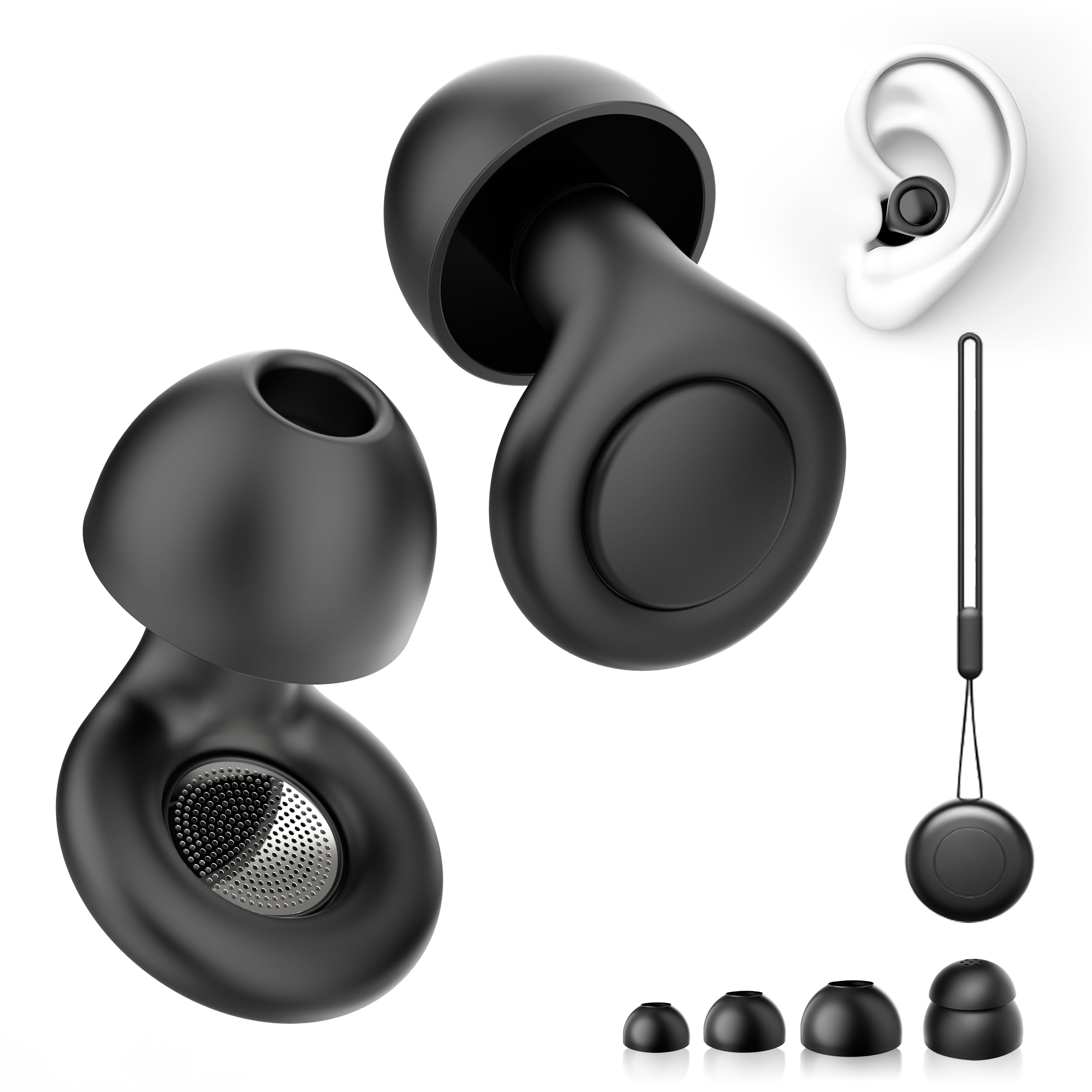 

Разработанные в сотрудничестве со сном эти беруши обеспечивают полную шумоизоляцию 50 дБ и шумоподавление 50 дБ для Они обеспечивают слух и предлагают чёрный